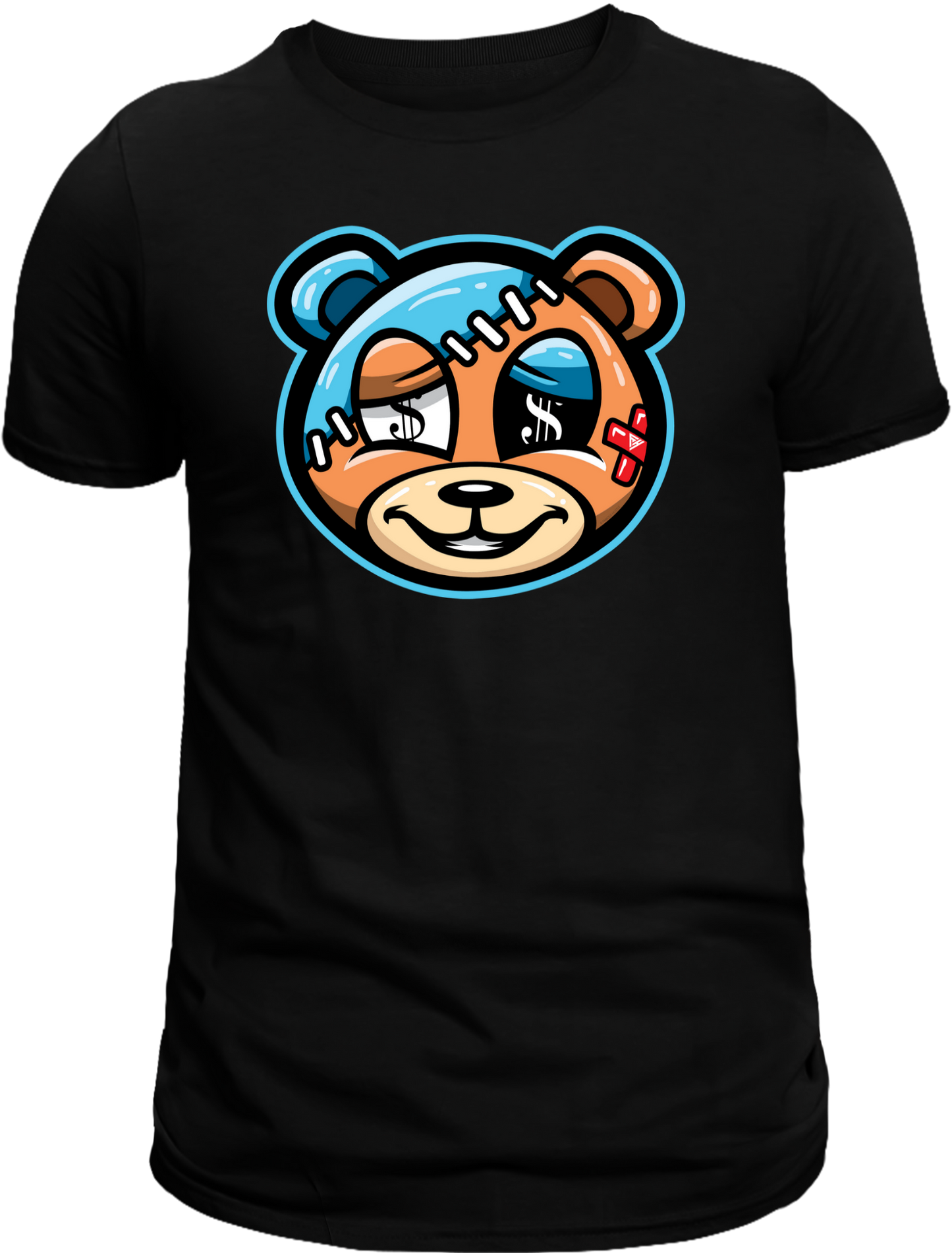 Money Bear T-Shirt – Bold Bear Head Graphic Tee with Dollar Sign Eyes | Streetwear Vibe